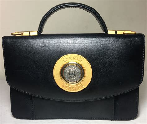 gianni versace vintage bag outfit|versace handbags with big zipper.